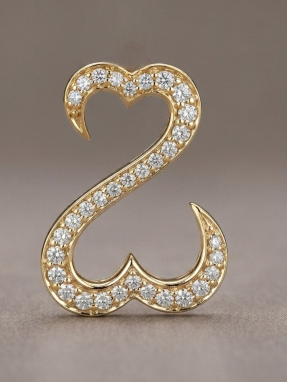 14K Gold Jane Seymour 0.50 ctw Diamond Pendant